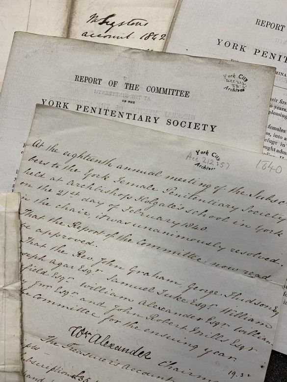 YORK PENITENTIARY Annual Report - 1840 (PEN.3.1) York Explore and Archives (Tee Bylo)